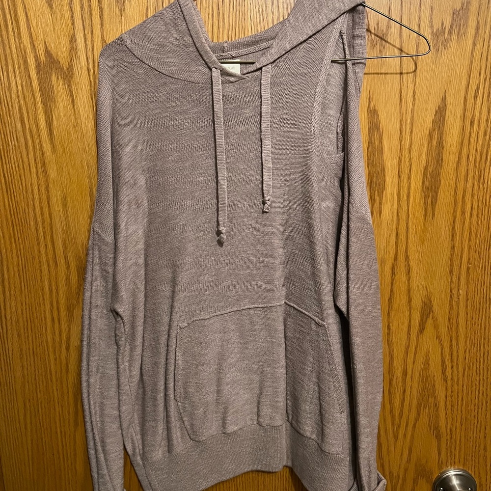 Shoulder Cut Out Hoodie